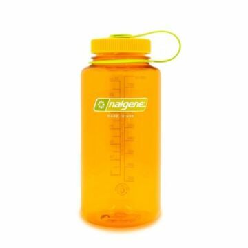 Botella reutilizable 1 litro naranja boca ancha Sustain 