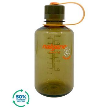 Botella reutilizable 500 ml verde oliva boca estrecha Sustain 