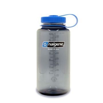 Botella reutilizable 1 litro gris/azul boca ancha Sustain