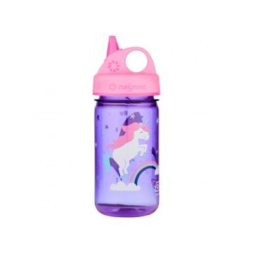 Botella para niños 375 ml lila Unicornio Grip'N Gulp