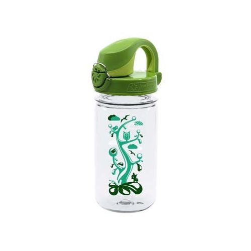 Botella para niños 350 ml transparente y verde Nalgene OTF Kids