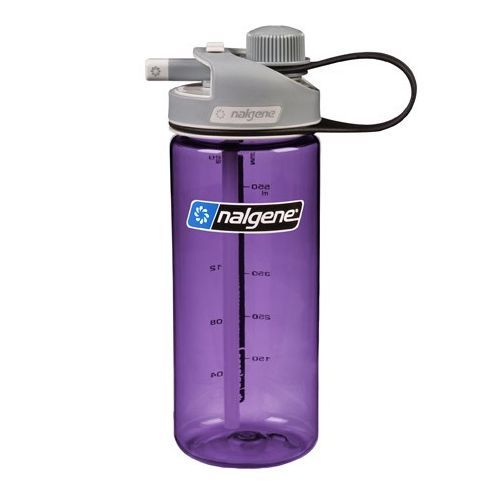 Botella con pajita 600ml lila Nalgene Multidrink