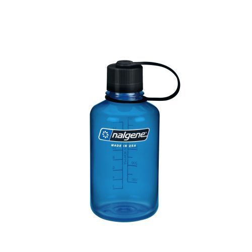 Botella de tritán 500 ml azul boca estrecha Nalgene