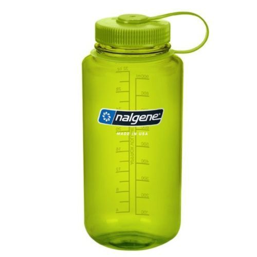 Botella reutilizable 1 litro verde boca ancha Nalgene