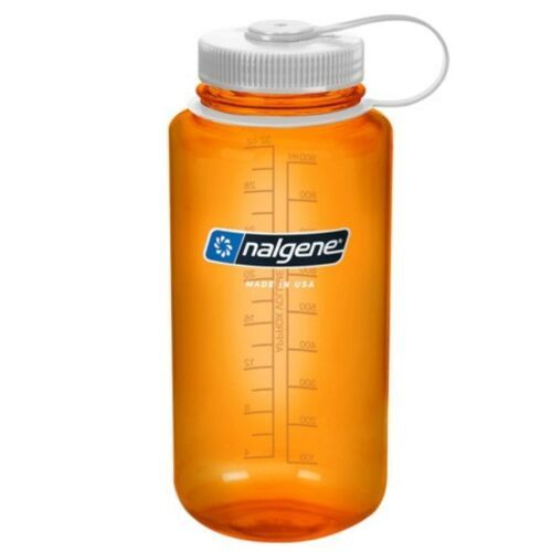 Botella reutilizable 1 litro naranja boca ancha Nalgene