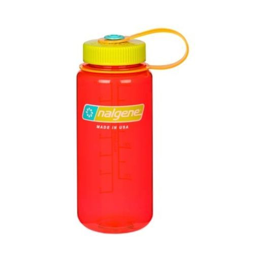 Botella reutilizable 500ml roja boca ancha Tritán