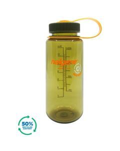 Botella reutilizable 500 ml verde oliva boca ancha Sustain 