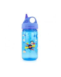 Botella para niños 375ml azul Avión Grip'N Gulp