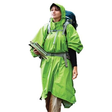 Nylon Tarp Poncho verde