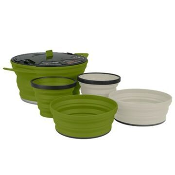 Sea to Summit X-Set 31: olla X-Pot, 2 boles X-Bowl y 2 tazas X-Mug