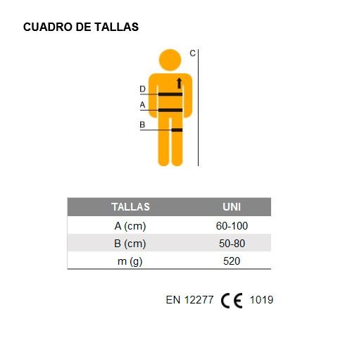 tallas arnés Digger Light