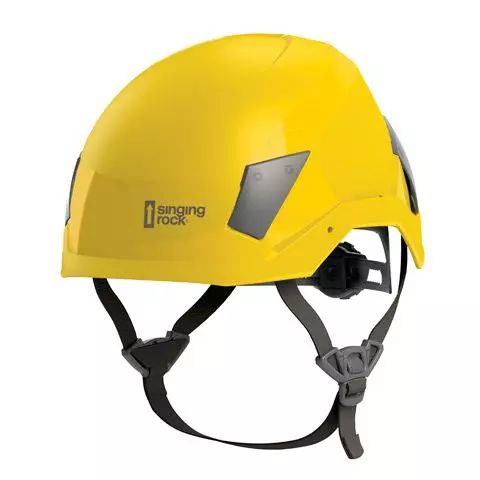 Casco Regulable Para Trabajo En Altura - Amarillo