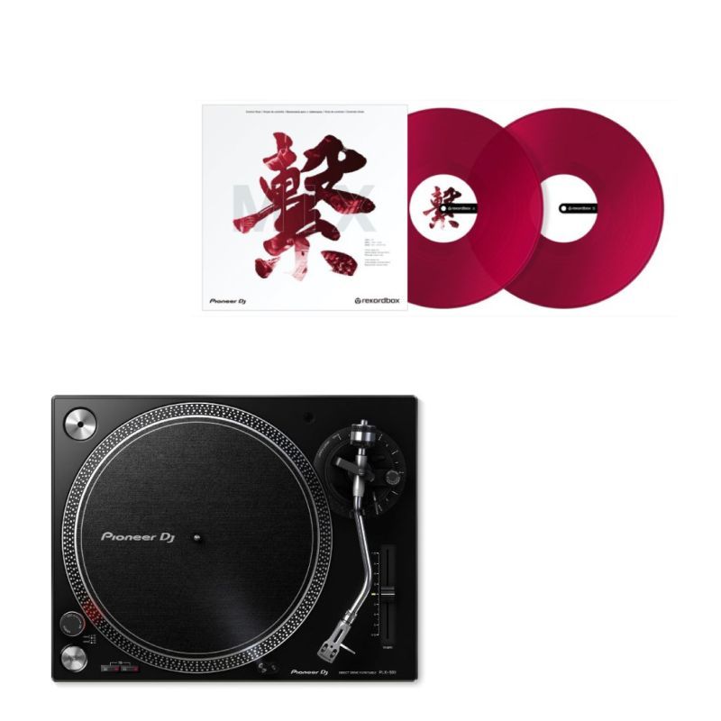 Plato　DJ　PLX-500-K　de　RB-VD2-CR　Rekordbox　vinilos　Pioneer　DJ　Pareja　Pioneer　giradiscos　color