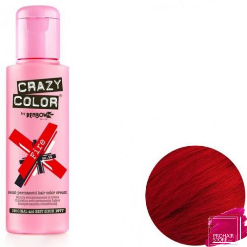 CRAZY COLOR FIRE TINTE SEMI PERMANENTE 100ML -【BARBERALIA】