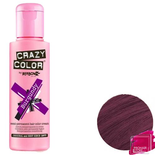 Prohair Store Crazy Color 61 Burgundy 100 Ml Prohair Store