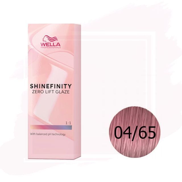 Wella Shinefinity Zero Lift Glaze Tinte 04/65 - Deep Cherry