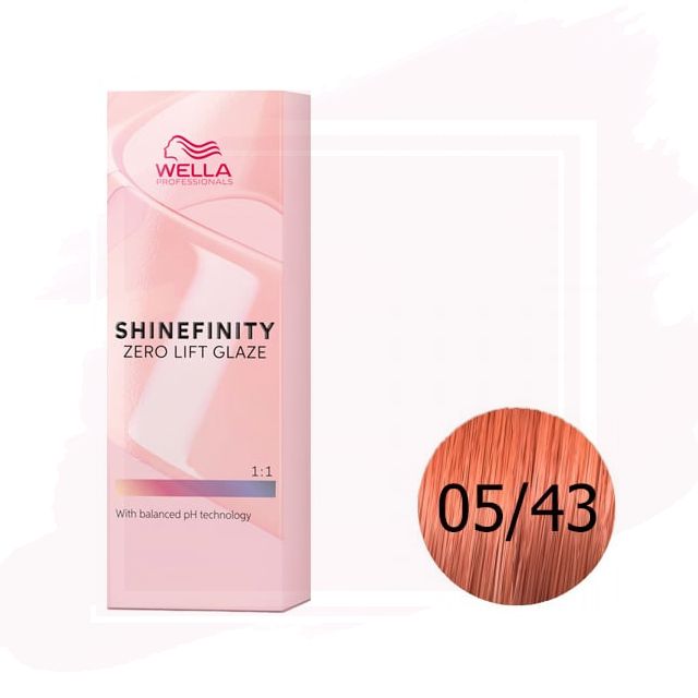 Wella Shinefinity Zero Lift Glaze Tinte 05/43 - Hot Chili