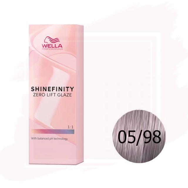 Wella Shinefinity Zero Lift Glaze Tinte 05/98 - Steel Orchid