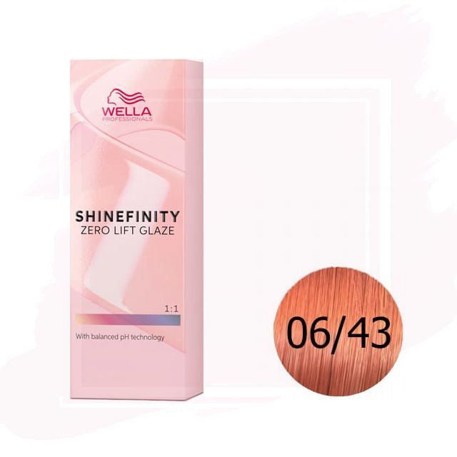 Wella Shinefinity Zero Lift Glaze Tinte 06/43 - Copper Sunset