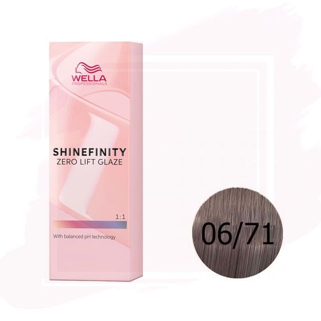 Wella Shinefinity Zero Lift Glaze Tinte 06/71 - Frosted Chestnut