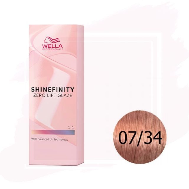 Wella Shinefinity Zero Lift Glaze Tinte 07/34 - Paprika Spice