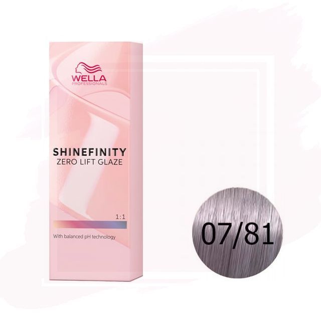 Wella Shinefinity Zero Lift Glaze Tinte 07/81 - Smoky Opal