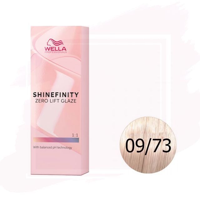 Wella Shinefinity Zero Lift Glaze Tinte 09/73 - Caramel Milk