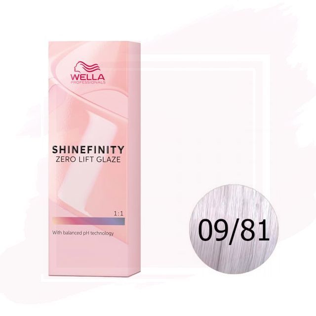 Wella Shinefinity Zero Lift Glaze Tinte 09/81 - Platinum Opal