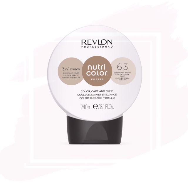 Revlon NutriColor Filters Mascarilla de Color 613 - Castaño Ceniza Dorado 240ml