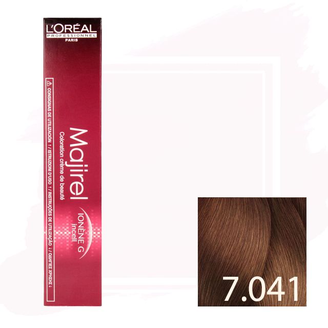 [D] L'Oréal Majirel Tinte 7.041 - Rubio Natural Cobrizo Ceniza 50ml