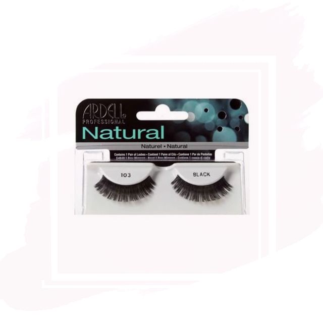 Ardell Pestañas Postizas Natural 103 Black con Adhesivo