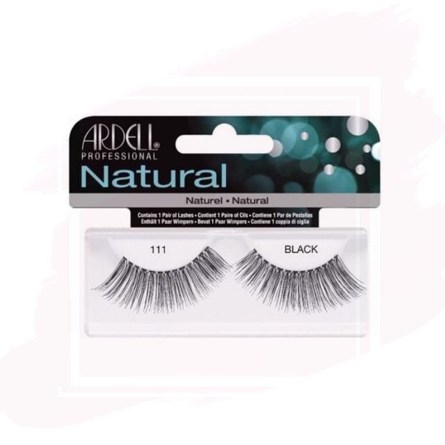 Ardell Pestañas Postizas Natural 111 Black con Adhesivo