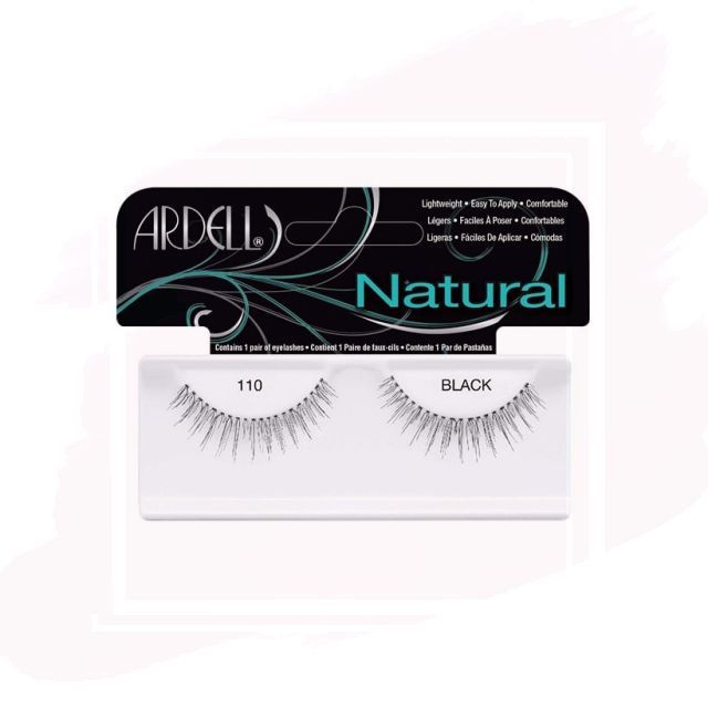 Ardell Pestañas Postizas Natural 110 Black con Adhesivo