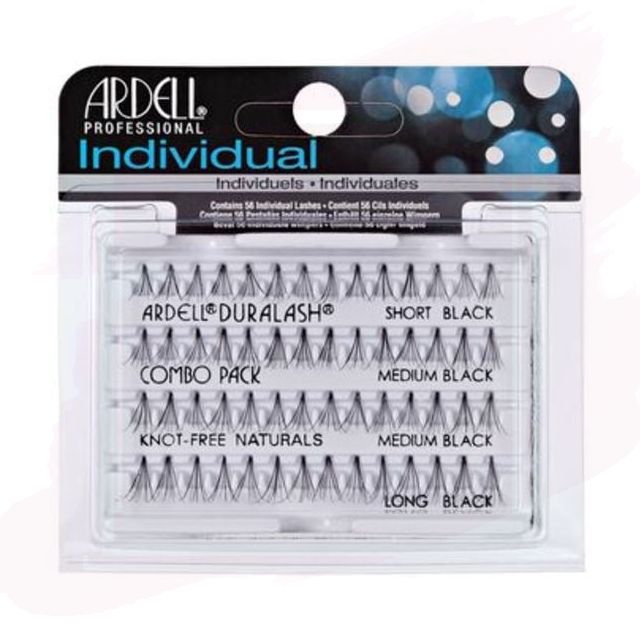 Ardell Individuals Combo Pack - Combo Pestañas Individuales Multitamaño Sin Nudo