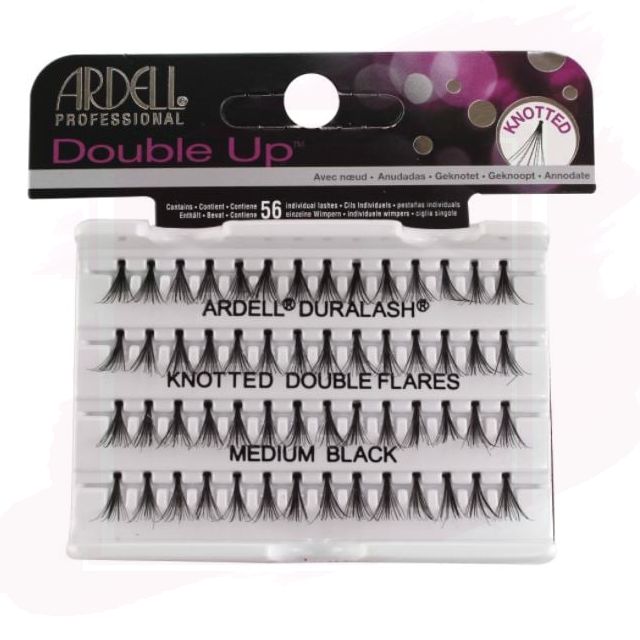 Ardell Pestañas en Grupo Double Up Medium Black con Nudo