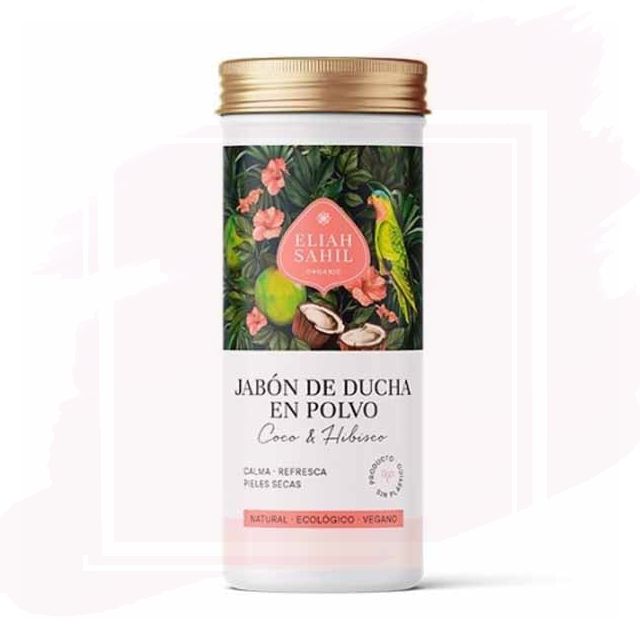 Eliah Sahil Jabón en Polvo de Coco y Hibisco 90g