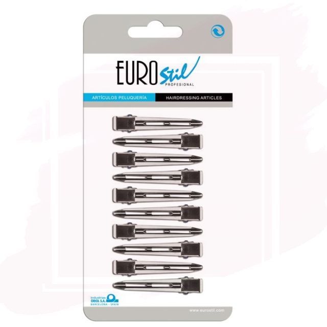 Eurostil Pinzas de Metal Medianas (10 ud)