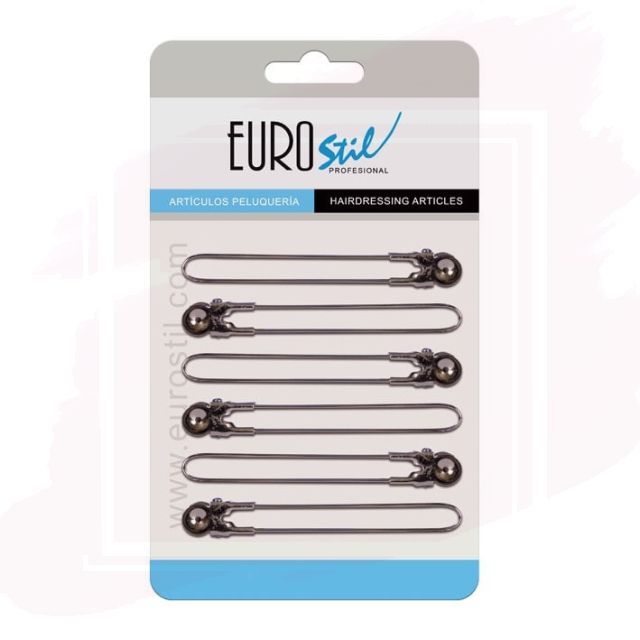 Eurostil Pinzas Separadoras de Metal Cromado (6 ud) 00804