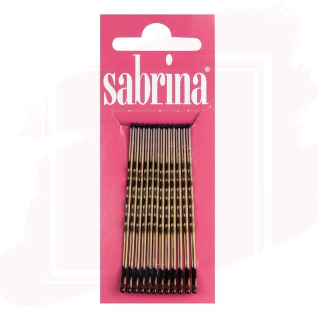 Sabrina Horquilla Clip Ondulada Bronce 48mm (72 paquetes de 12 clips)