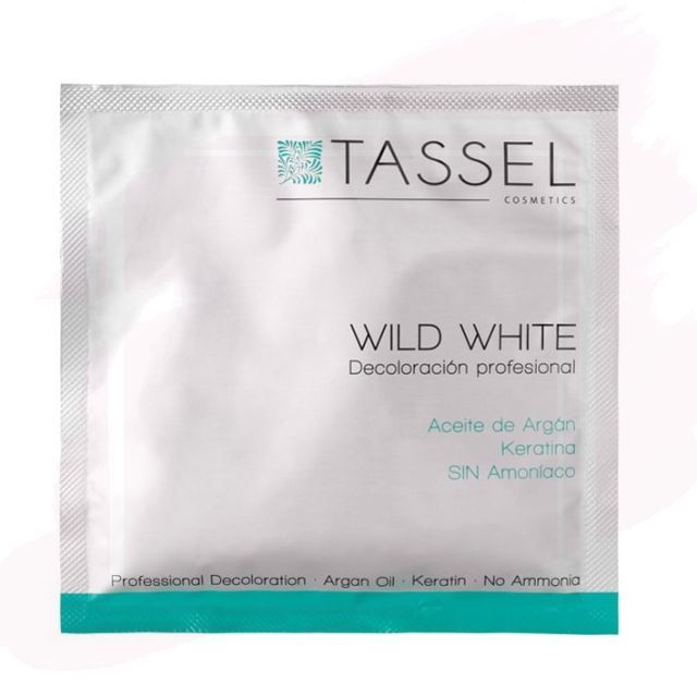 Tassel Wild White Polvo Decolorante Sin Amoníaco con Argán y Keratina (sobre) 25g 03611