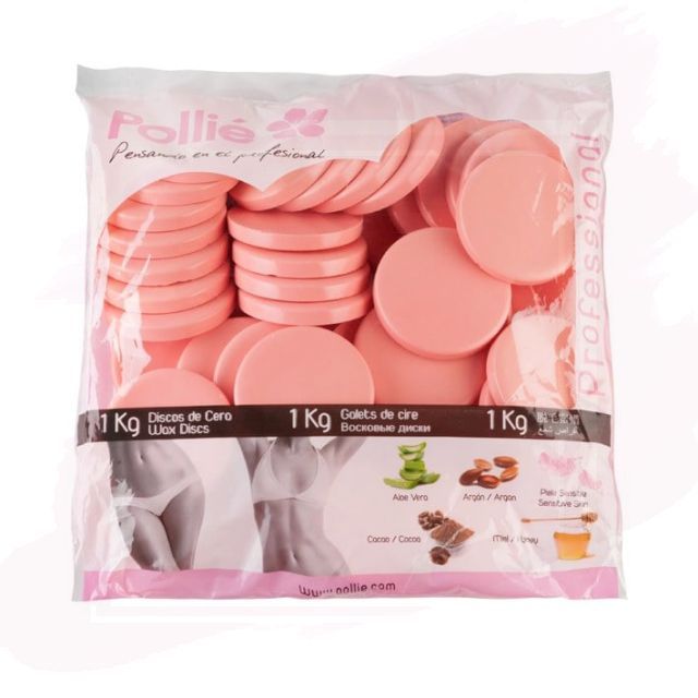 Pollié Cera en Discos Rosa para Pieles Sensibles 1kg 03917