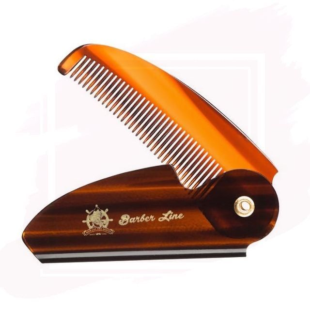 Eurostil Barber Line Peine Plegable para Barba y Bigote 04545