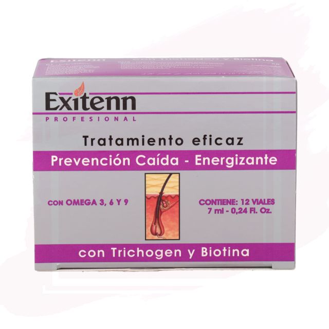 Exitenn Energizante Con Trichogen Y Biotina Ampollas 12 X 7 ml