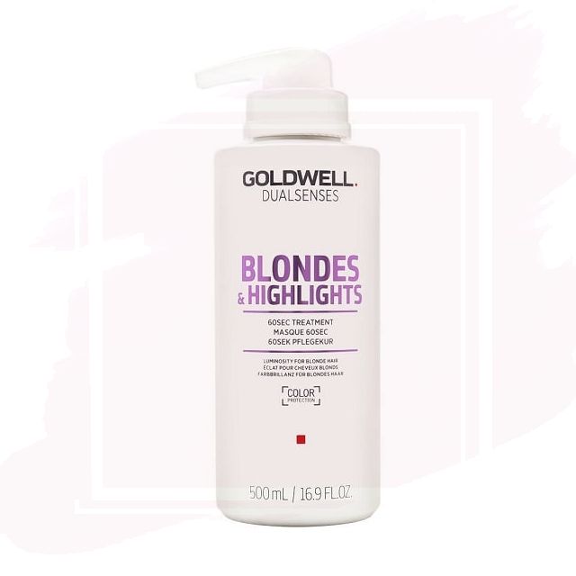 Goldwell Dualsenses Blondes & Highlights 60sec Treatment Mascarilla Iluminadora para Cabellos Rubios 500ml