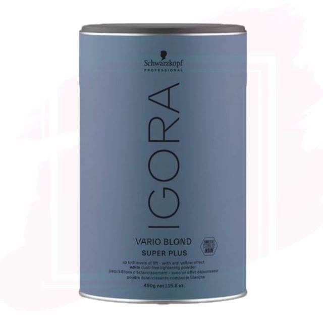 Schwarzkopf Igora Vario Blond Super Plus Polvo Decolorante con FibreBond hasta 8 niveles 450g