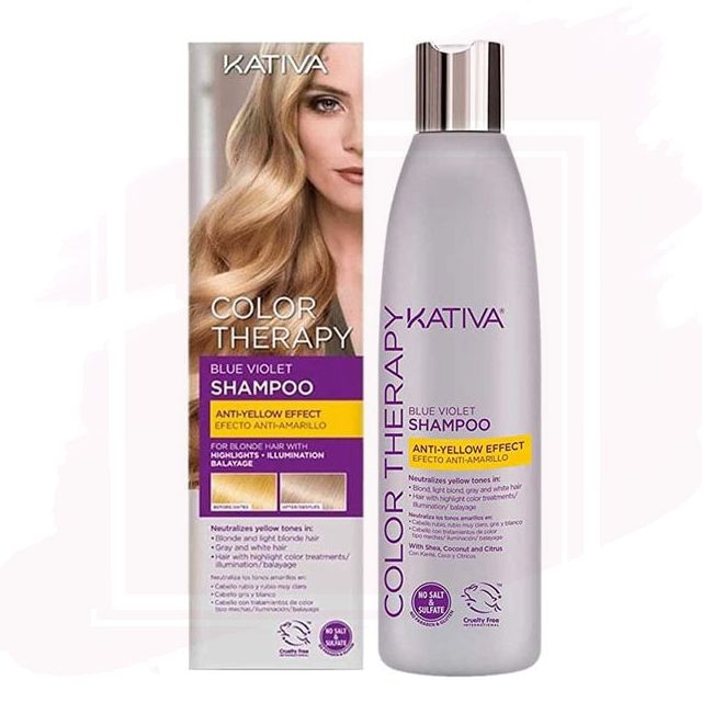 Kativa Color Therapy Blue Violet Champú Sin Sulfatos Anti-Yellow 250ml