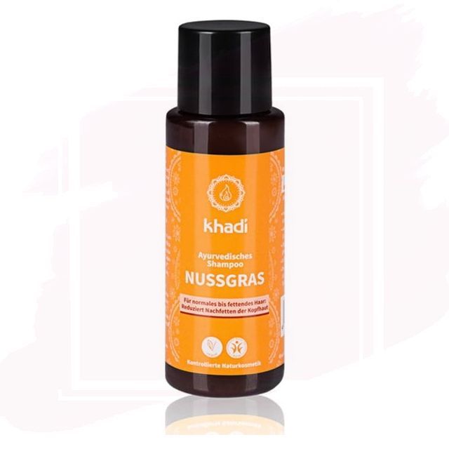 Khadi Nutgrass Champú Ayurvédico para Cabello Graso 30ml