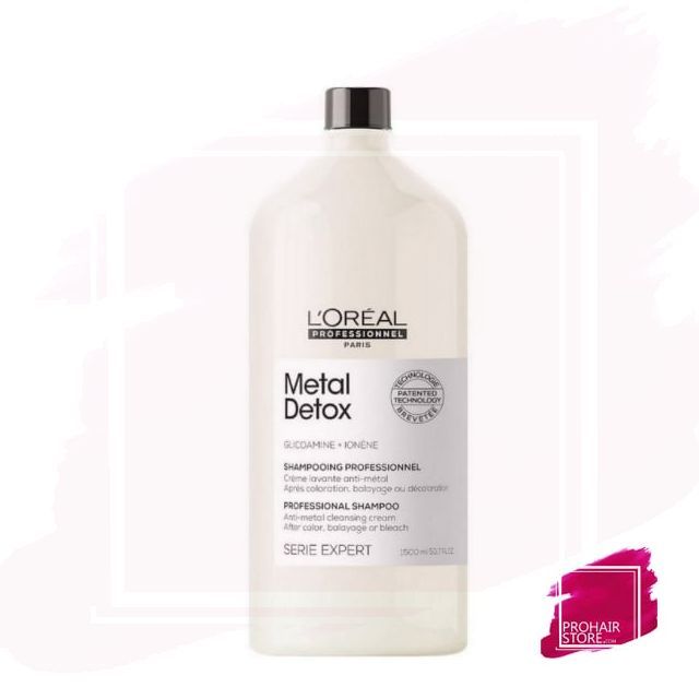 L'Oreal Serie Expert Metal Detox Champú Sin Sulfatos-Crema Limpiadora Anti-Metales 1500ml