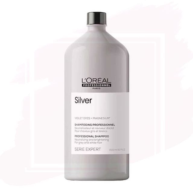 L'Oréal Serie Expert Silver Champú para Cabellos Grises o Blancos 1500ml