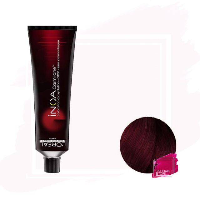 L'Oréal Inoa Tinte 4.62 Carmilane - Castaño Rojo Irisado